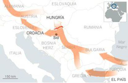 Rutas migratorias.