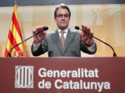 El presidente de la Generalitat de Cataluña, Artur Mas.