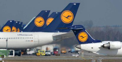 Aviones de Lufthansa en Munich