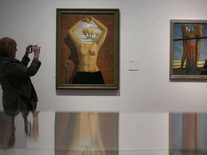 'Buen disparo' y 'Octavia', dos obras surrealista de Roland Penrose de 1939 que pueden verse en la Fundación Miró.