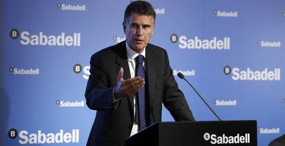 El consejero delegado de Banco Sabadell, Jaume Guardiola,
