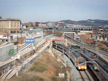 Las obras en La Sagrera est&aacute;n paralizadas desde hace a&ntilde;os. 