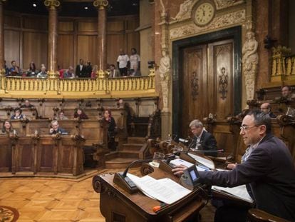 El pleno de Barcelona, este viernes.