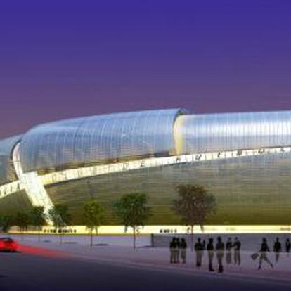 Maqueta del nuevo estadio de Mestalla