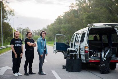 Santiago Segura, Diego Torres y Diego Peretti en un fotograma de &#039;Casi leyendas&#039;.