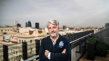 Juan Pedro Moreno, presidente ejecutivo de WPP en España, en la terraza de la sede en Madrid: La Matriz.