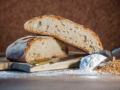 Hogaza de pan, en una imagen proporcionada por la panadería da Cunha, en Carral.