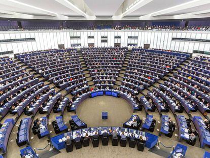 Vista general del Parlamento Europeo durante una sesión.