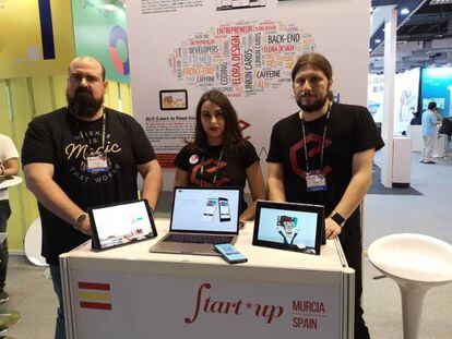 El equipo de Elora Design, una de las startups españolas presentes en Computex 2018.