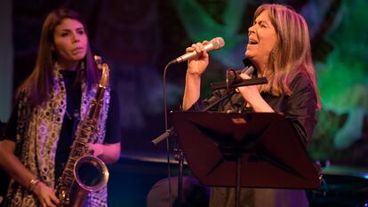 Maria del mar Bonet en su concierto del miércoles en el Palau del a Música de Barcelona.