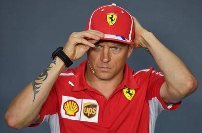 Kimi Raikkonen, hace dos semanas en Monza.