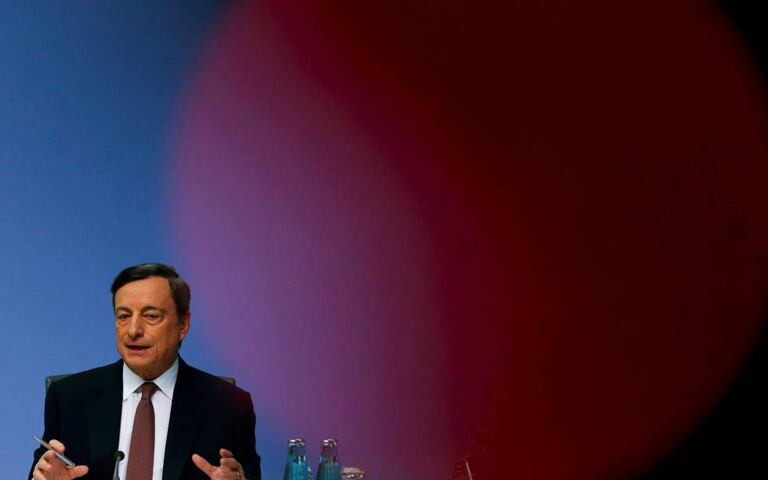 Mario Draghi en la sede del BCE, en 2019.