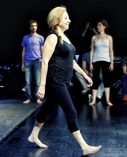 Carmen Machi, en un taller del Teatro de la Ciudad.