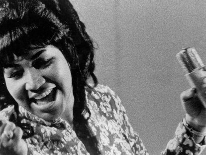 Una actuación de Aretha Franklin en 1969.