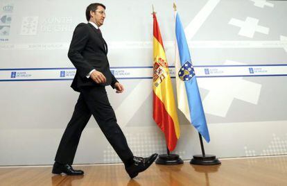 El presidente de la Xunta, Alberto Núñez Feijóo