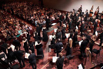 Paavo Järvi al frente de la Estonian Festival Orchestra, el pasado jueves en Pärnu.