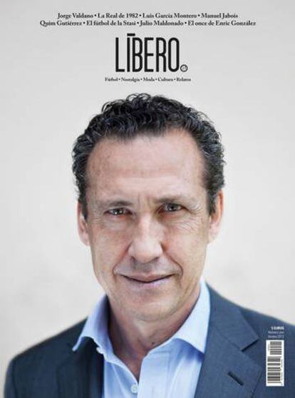 Jorge Valdano protagonizó la primera portada de la revista Líbero lanzada en el verano de 2012
