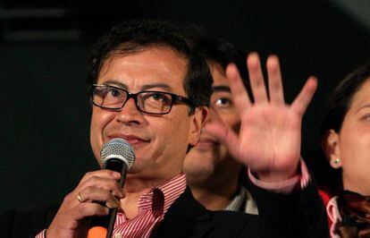 Gustavo Petro, el 13 de enero en Bogotá.