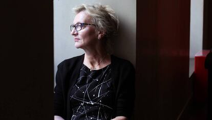 La escritora estadounidense Elizabeth Strout, en Madrid.