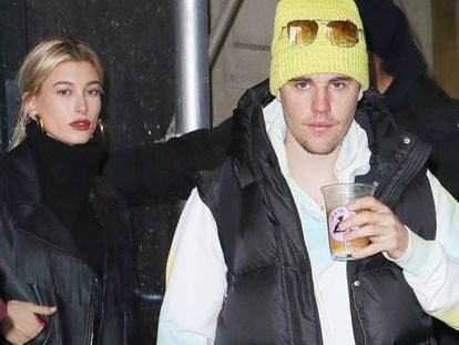 Justin Bieber y Hailey Baldwin, en las calles de Nueva York, el pasado febrero.