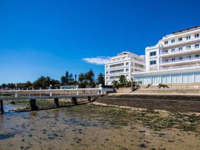 El Gran Hotel La Toja, en la isla de A Toxa (Pontevedra), el pasado 14 de marzo.