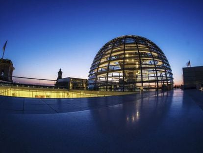 El Bundestag (Cámara baja del Parlamento alemán), en Berlín.