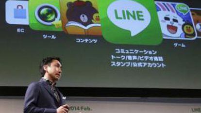 El responsable de Line, Takeshi Idezawa.