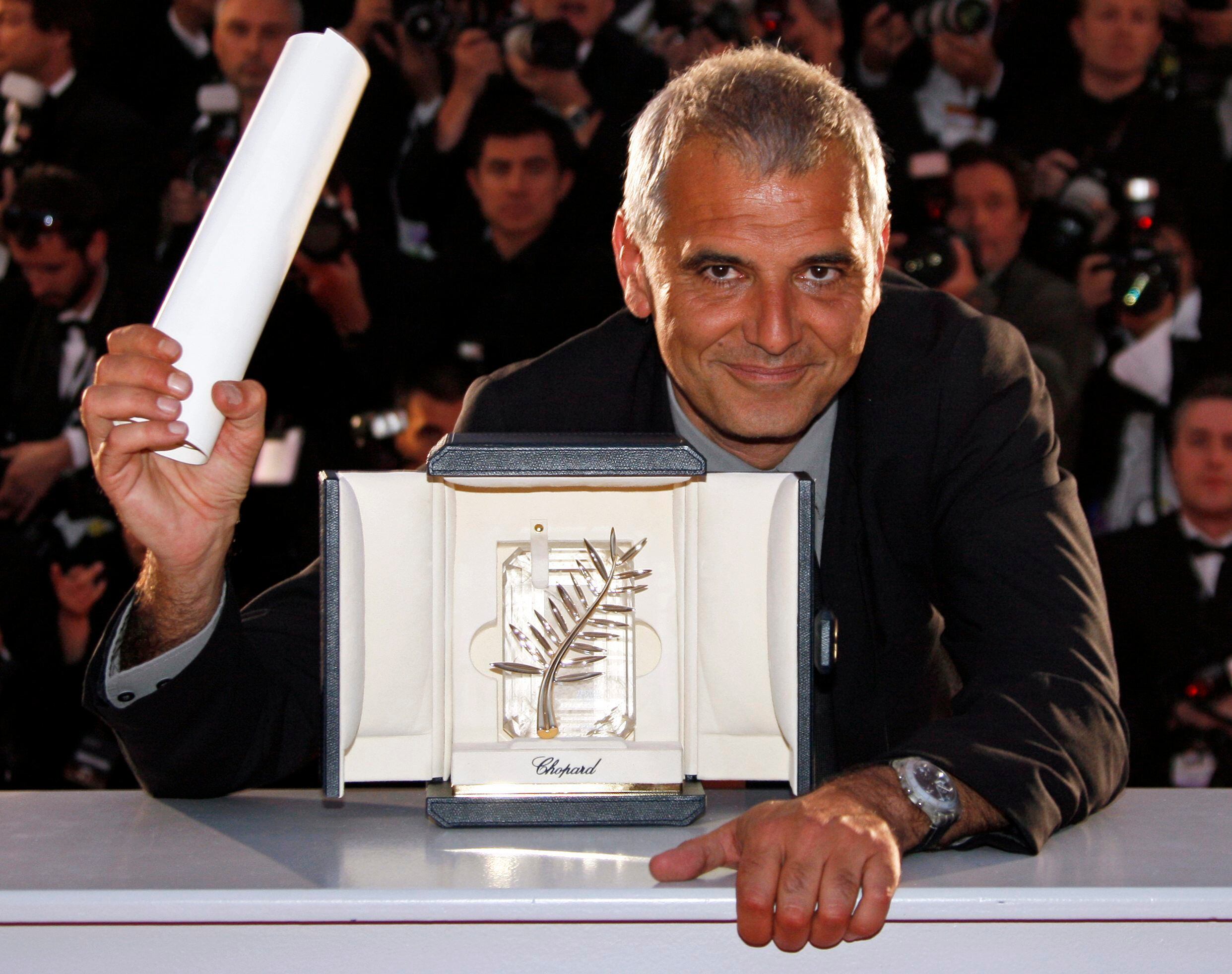 Laurent Cantet, con su Palma de Oro en Cannes en 2008.