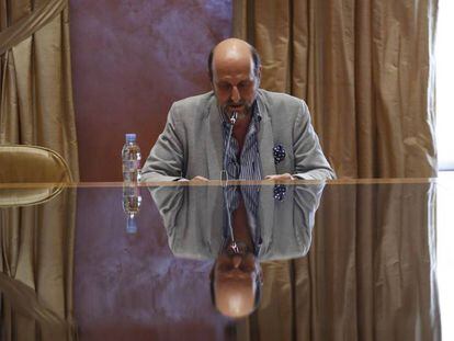 José Miguel Fernández Sastrón, durante el encuentro con la prensa. 