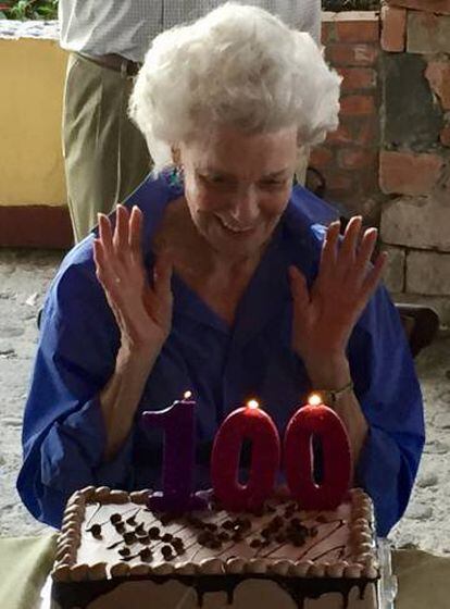 Boggs en su 100 cumpleaños, en mayo pasado