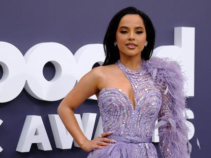 US singer Becky G attends the 2022 Billboard Music Awards at the MGM Grand Garden Arena in Las Vegas, Nevada, May 15, 2022. (Photo by Maria Alejandra CARDONA / AFP)