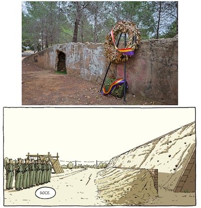 El paredón de Paterna donde se fusiló a 2.238 víctimas del franquismo.