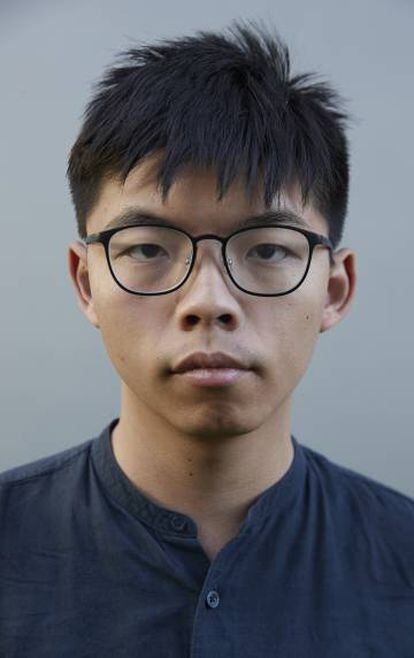 El activista Joshua Wong.