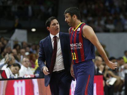 Xavi Pascual y Juan Carlos Navarro.