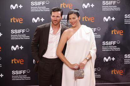 Muguruza y su pareja, Arthur Borges, recientemente en la gala de clausura del Festival de San Sebastián.