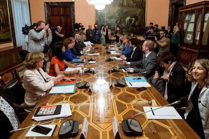 Reunió de la Comissió Mixta d'Afers Econòmics i Fiscals Estat-Catalunya.
