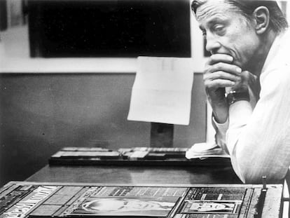 Ben Bradlee, director de 'The Washington Post' y responsable de la investigación del ‘caso Watergate’, que acabaría forzando la dimisión del presidente Richard Nixon.