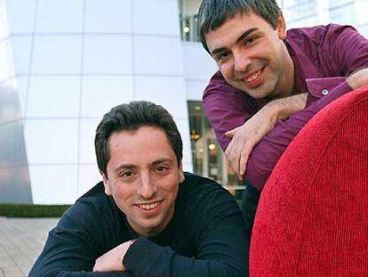 Sergey Brin (izquierda) y Larry Page, fundadores de Google.