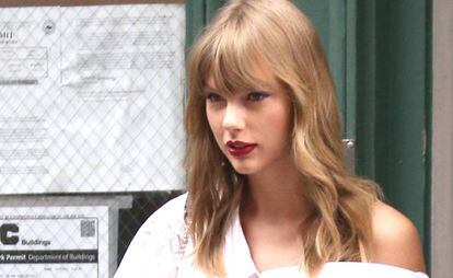 La cantante Taylor Swift caminando en Nueva York, en junio de este año.