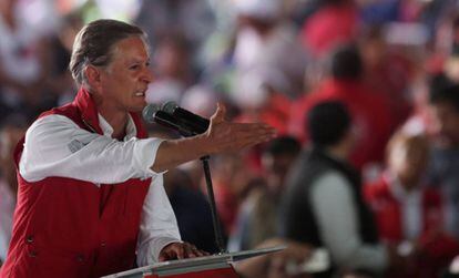 Alfredo del Mazo, durante un acto del PRI.
