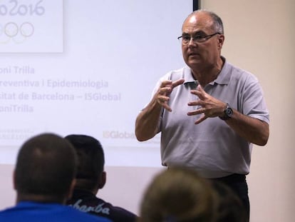 Antoni Trilla, jefe del servicio de Medicina Preventiva y Epidemiología del Hospital Clínic de Barcelona, en un centro de alto rendimiento, en 2016.