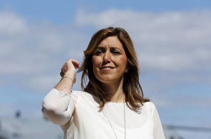 Susana D&iacute;az, presidenta de la Junta de Andaluc&iacute;a, este lunes.