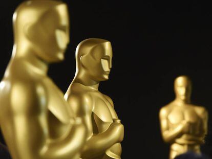 Estatuas de los Oscar en el Dolby Theatre el pasado 31 de enero.