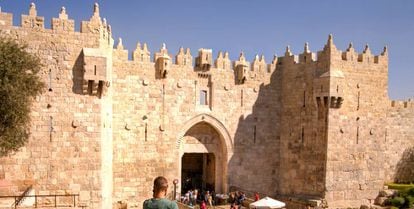 Puerta de Damasco en Jerusalén.