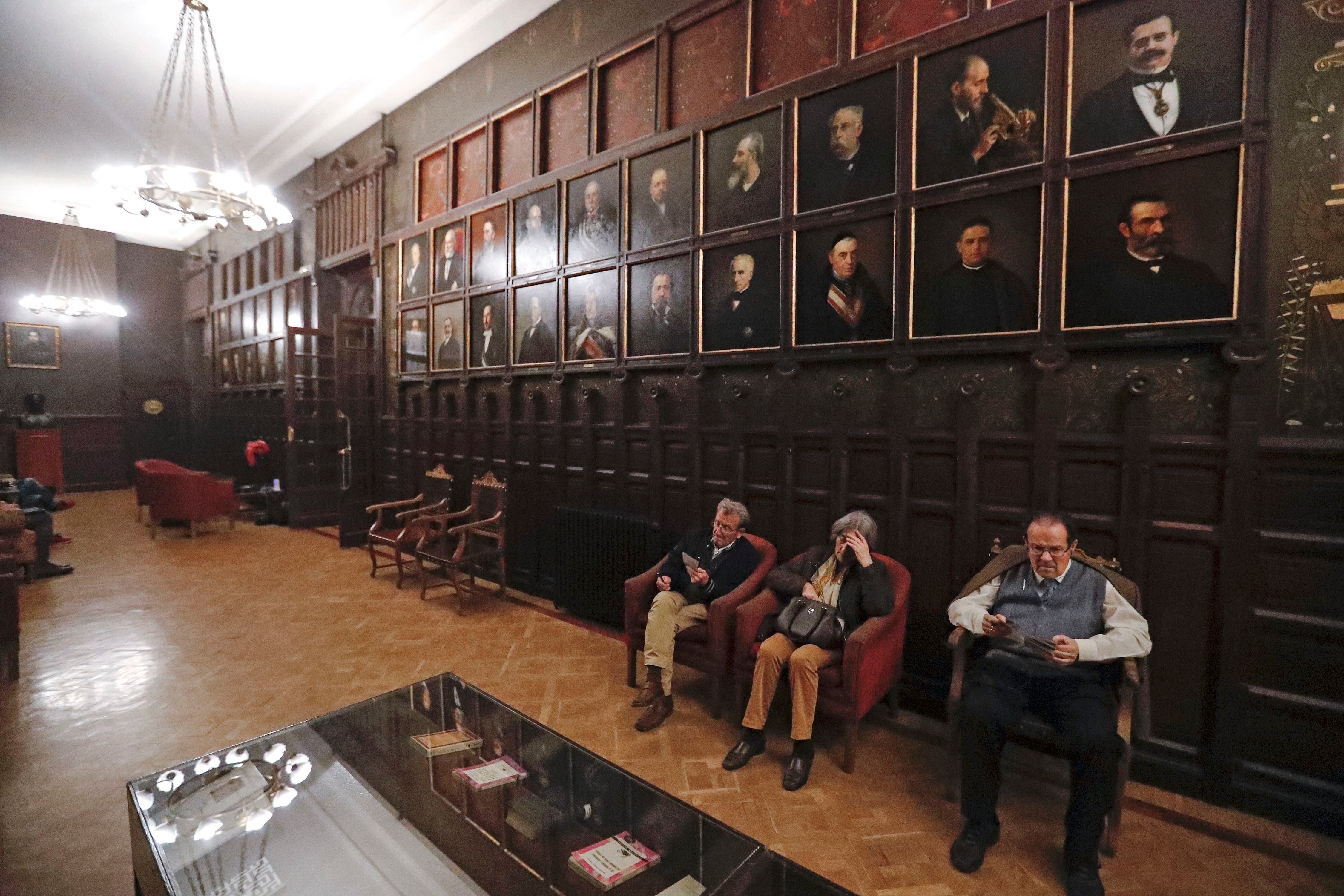 Sala de retratos del Ateneo de Madrid, en una imagen de archivo.
