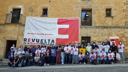 Un grupo de participantes en el encuentro de este fin de semana de la España Vaciada.