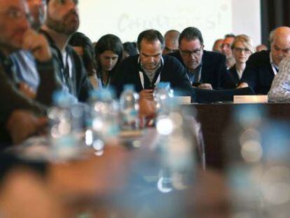 Artur Mas, durante el Consejo Nacional del partido celebrado este sábado en Bellaterra.