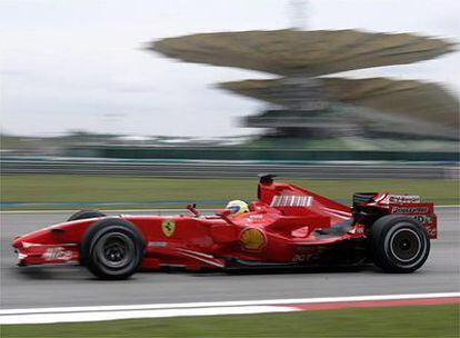 Felipe Massa durante los entrenamientos en Sepang