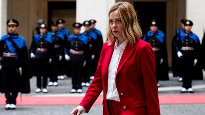 Giorgia Meloni, este jueves.