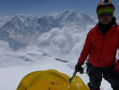 Juanjo Garra en el ascenso al Dhaulagiri, en Nepal. 